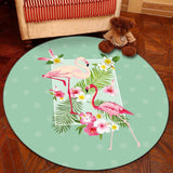 Tapis Flamant Rose Exotique