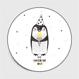 Tapis Pingouin Rond Célébration