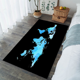 Tapis Salon Carte Du Monde Design