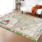 Tapis Carte Du Continent Africain