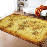 Tapis Salon Planisphère Vintage