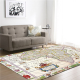 Tapis Salon Carte de l'Afrique