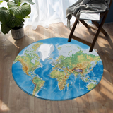 Tapis Rond Monde