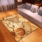 Tapis Salon Map Monde 3D