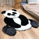 Tapis Panda Noir et Blanc