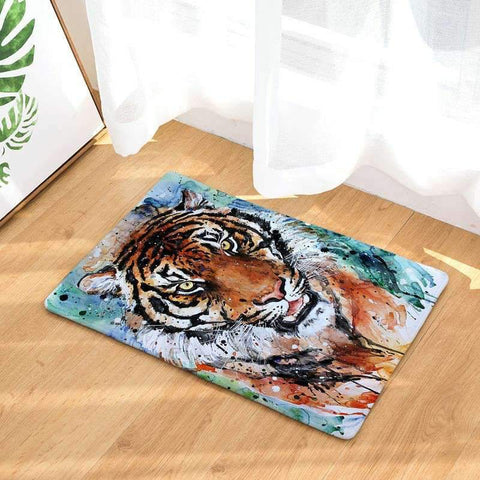 MBg-4841 tapis de dessin animé tigre antidérapant décoration de